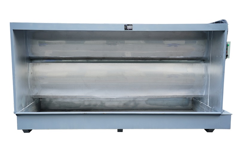 large water curtain spray booth